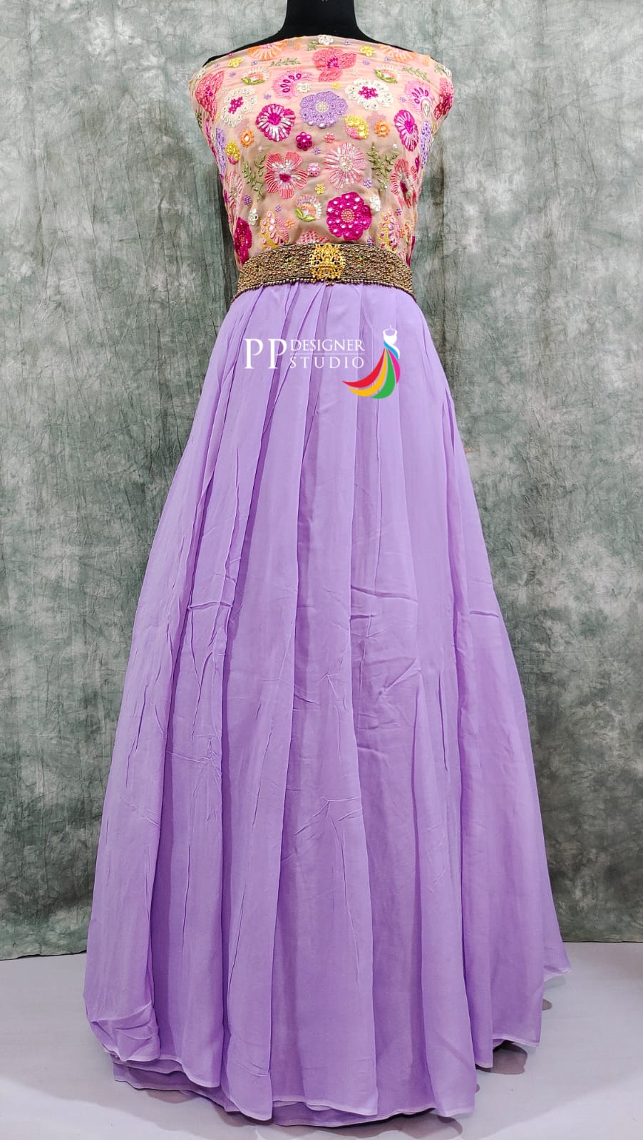 Pure Handloom Georgette Long Frock