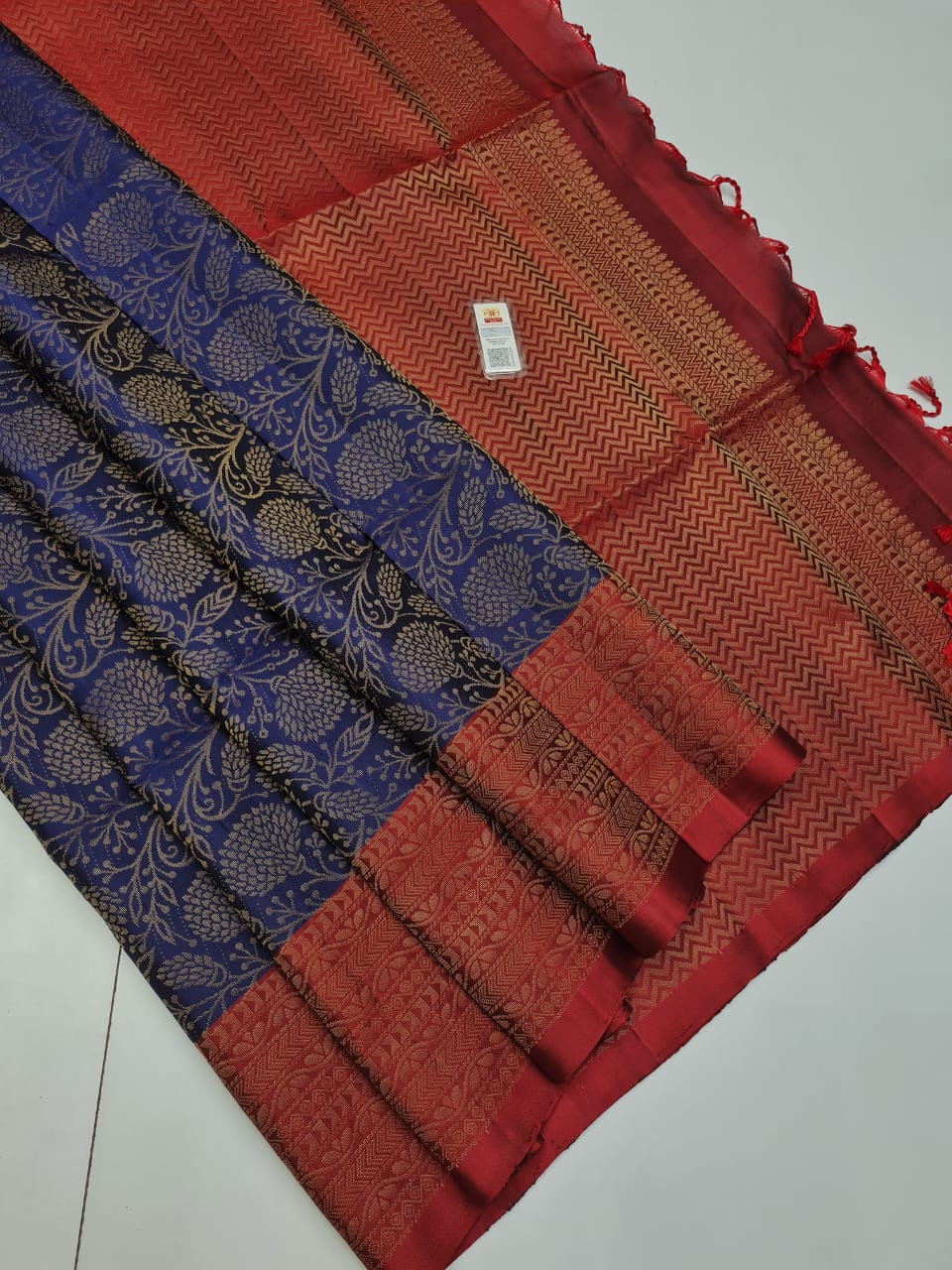 Pure Handloom Kanchipuram Bridal Jacquard Soft Silk Saree