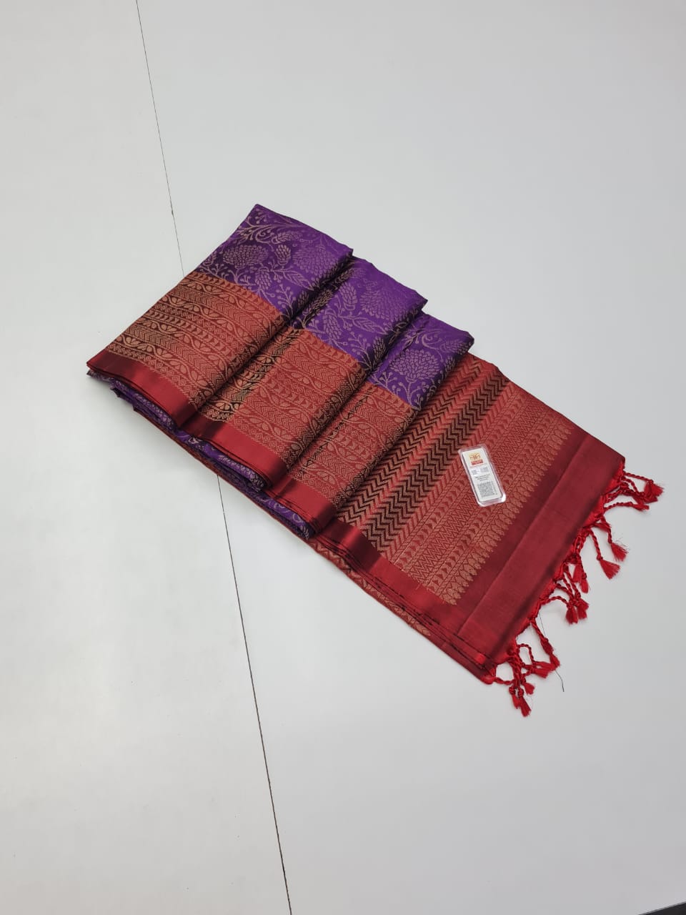 Pure Handloom Kanchipuram Bridal Jacquard Soft Silk Saree