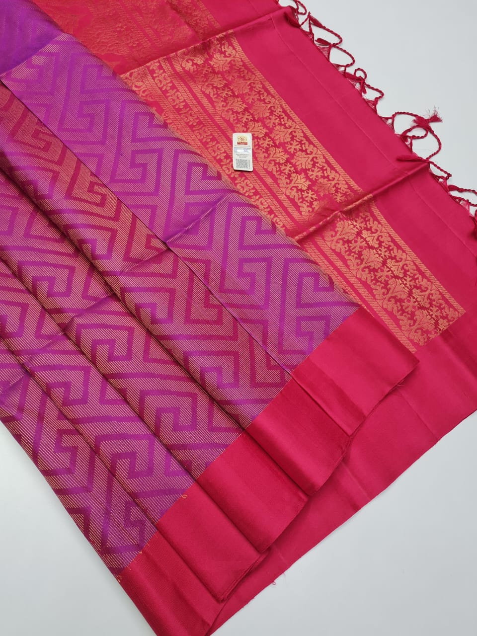 Pure Handloom Kanchipuram Jacquard Soft Silk Saree