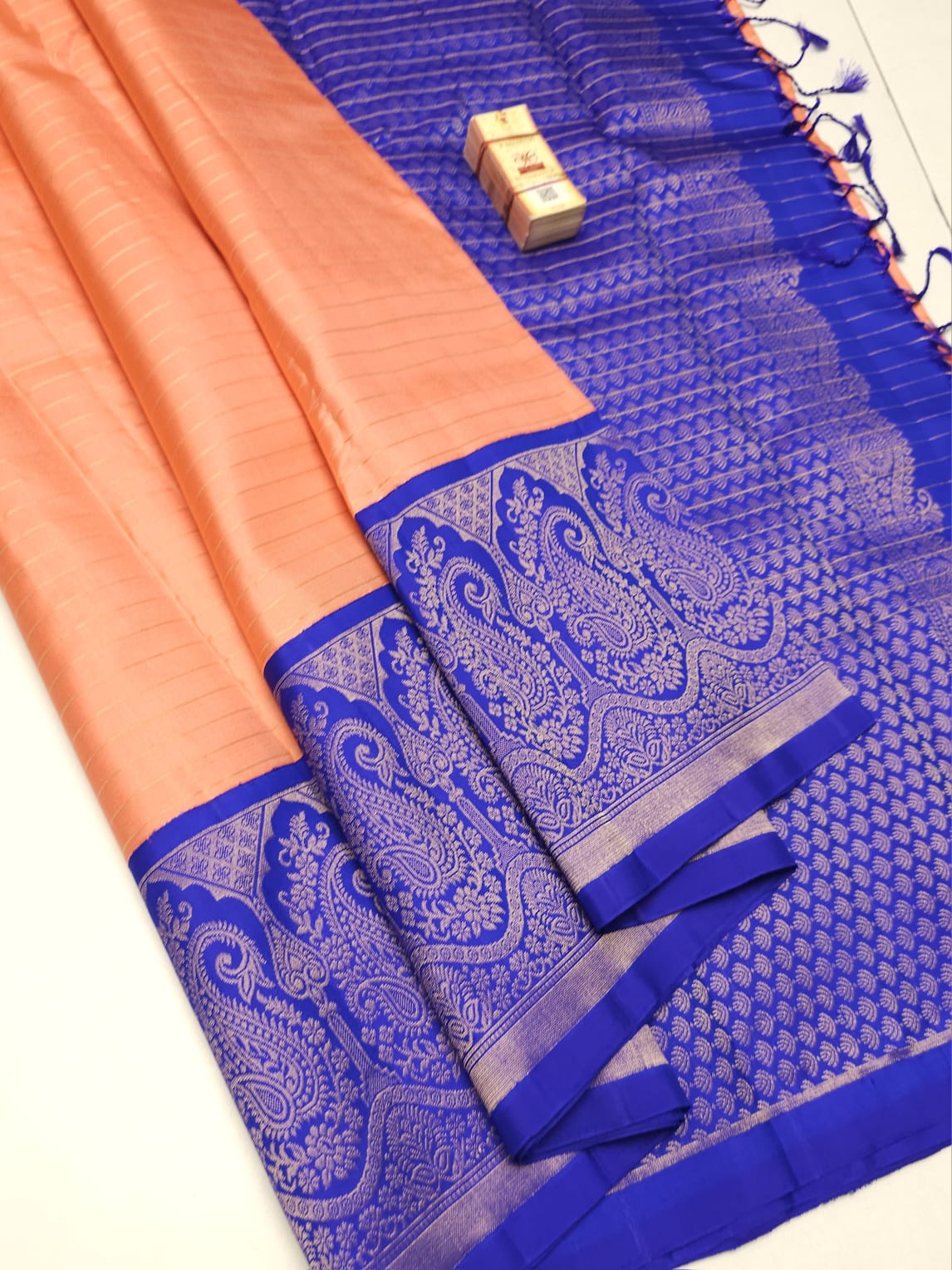 Pure Handloom Kanchipuram Korvai Silk Saree