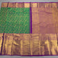Pure Handloom Kanchipuram Peacock Green Silk Saree