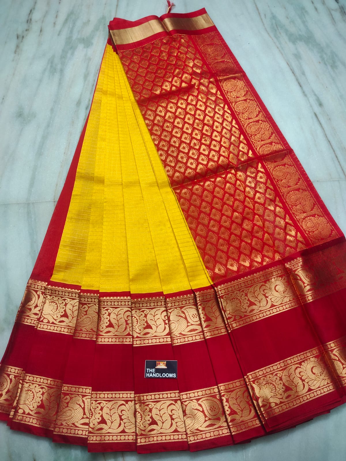 Pure Handloom Mangalagiri Kuppadam Saree