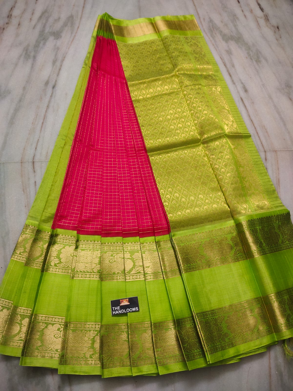 Pure Handloom Mangalagiri Kuppadam Saree