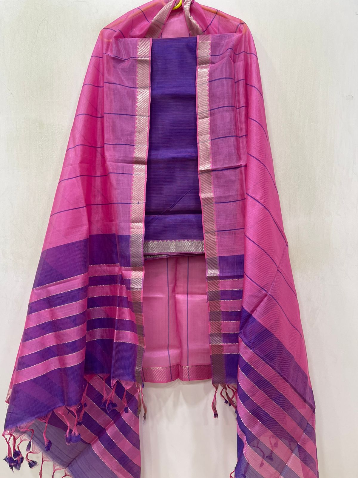 Mangalagiri pattu by cotton dress material