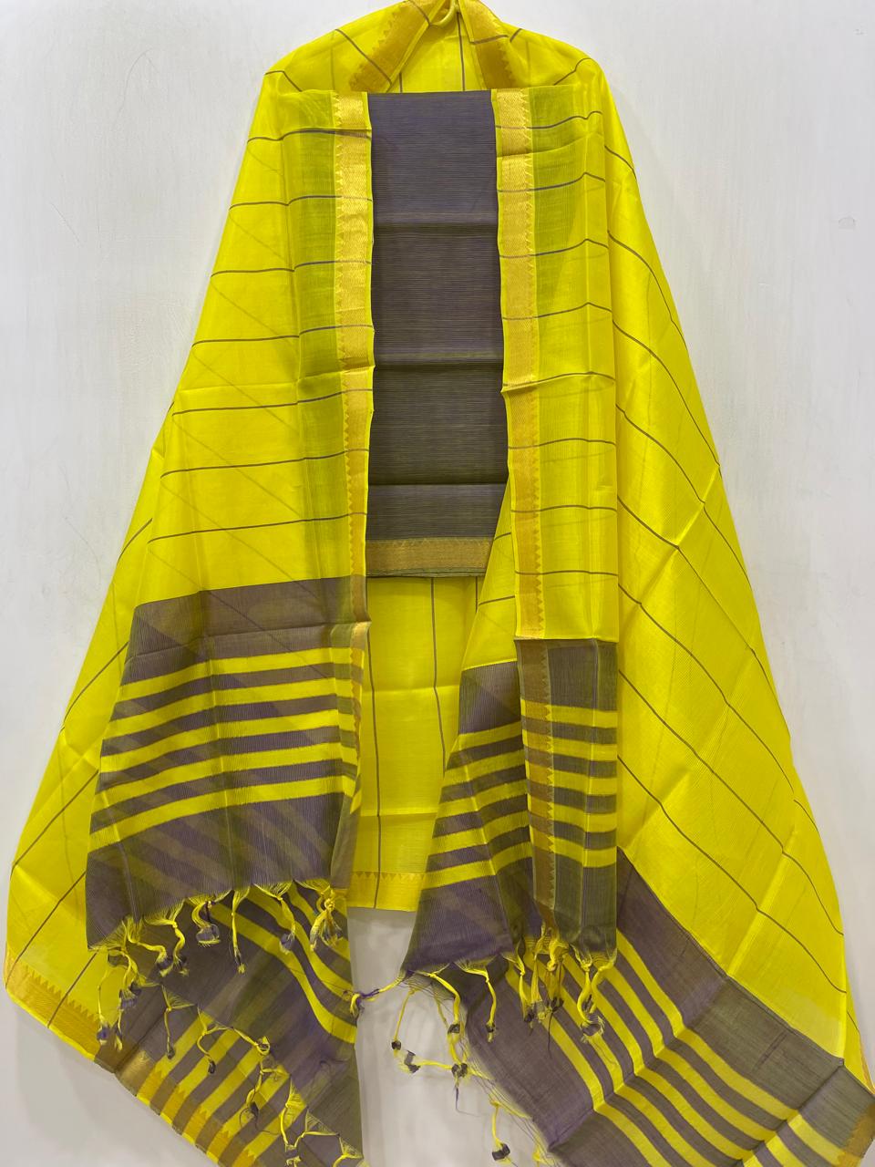 Mangalagiri pattu by cotton dress material