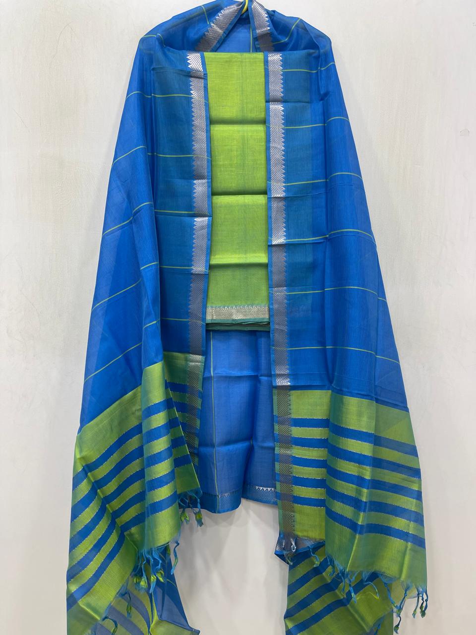 Mangalagiri pattu by cotton dress material
