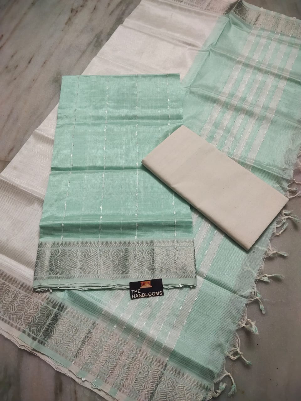 Pure Handloom Mangalagiri Dress Material