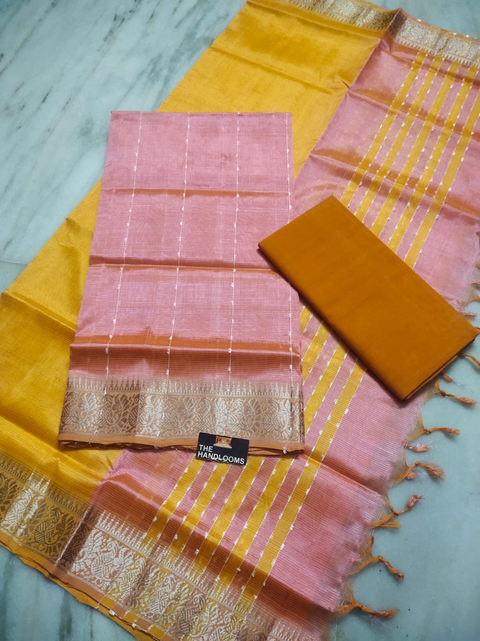 Pure Handloom Mangalagiri Dress Material