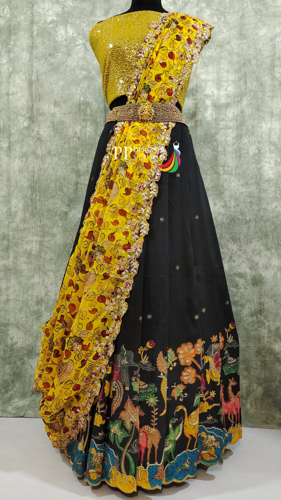 Pure Handloom Raw Silk Lehenga