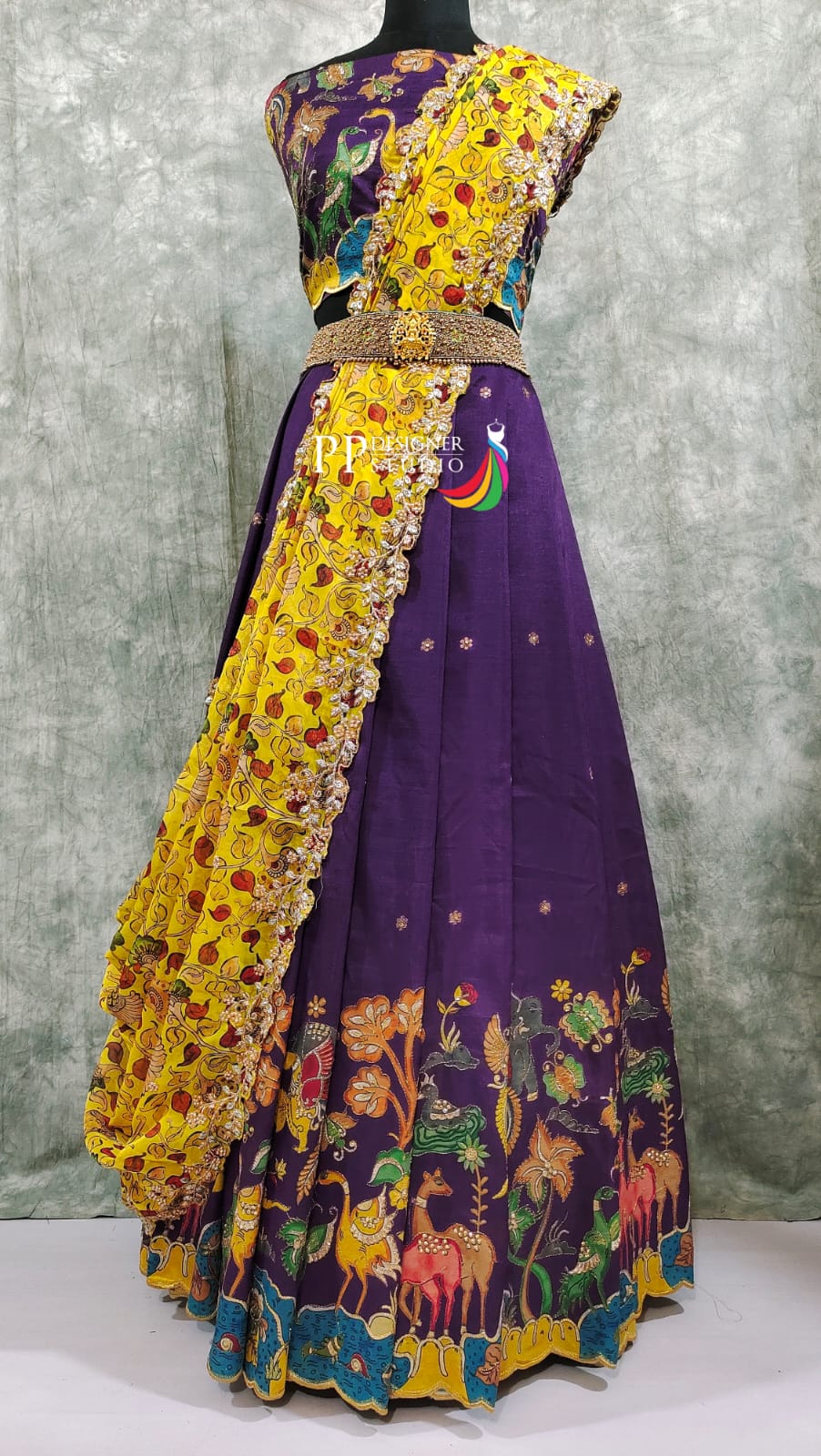 Pure Handloom Raw Silk Lehenga