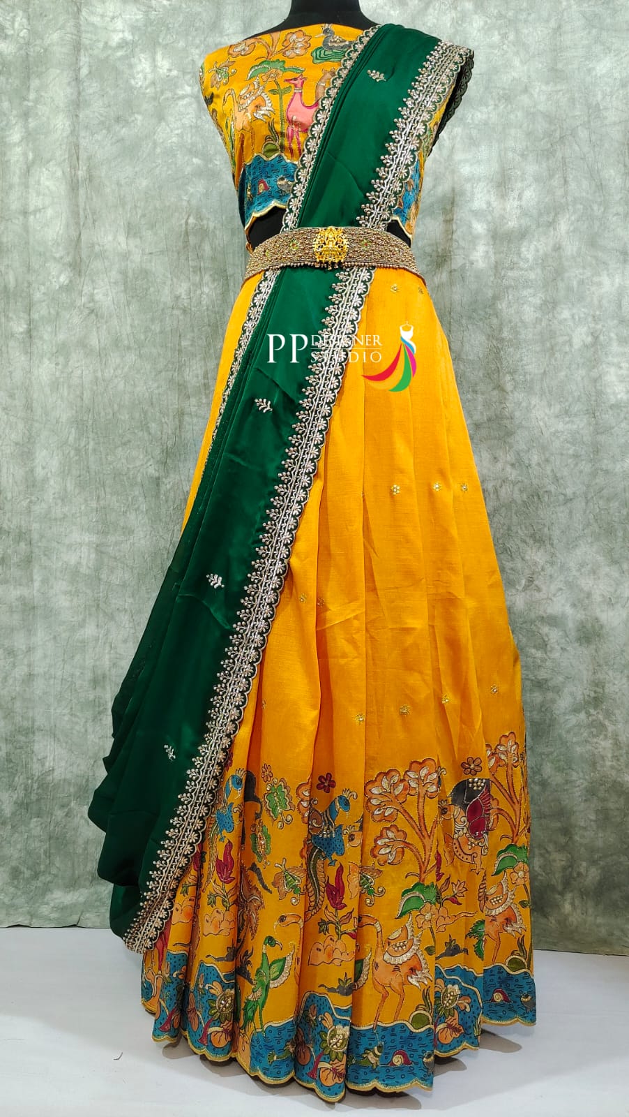 Pure Handloom Raw Silk Lehenga