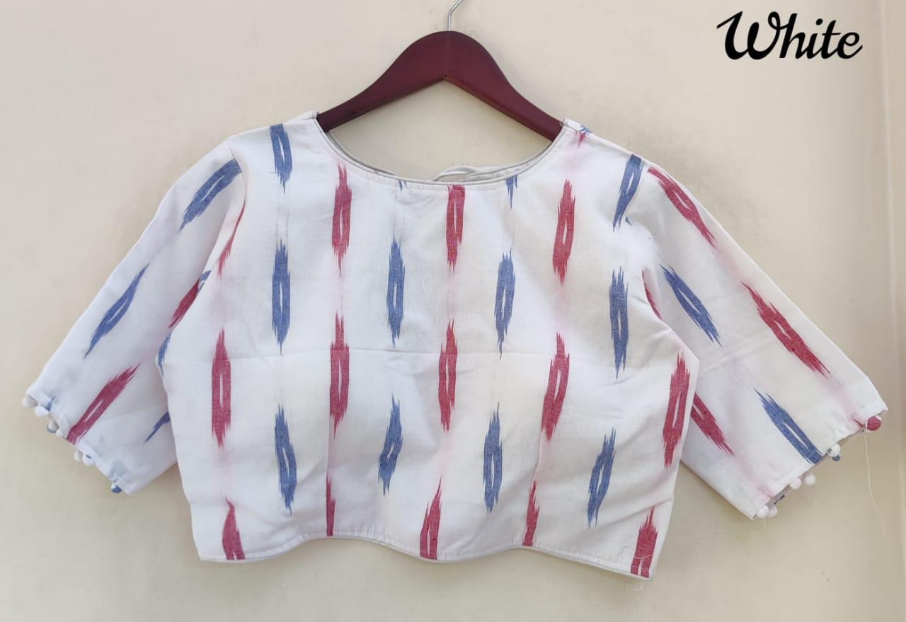 Pure Ikkat Cotton Blouse