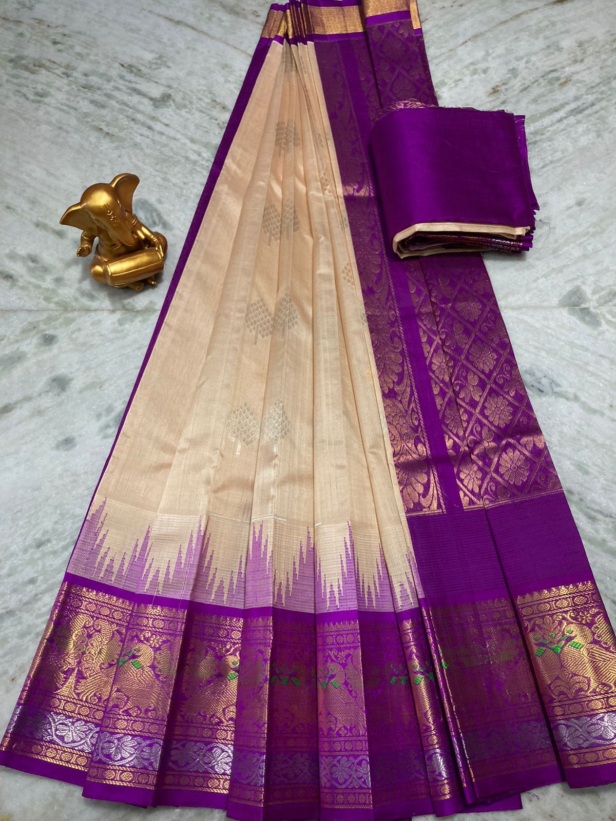 Buy Beautiful Pure Kuppadam Pattu Tissue Silk Cotton Saree With Stitched  Blouse Size 38 Extends to 44 Ships From Texas, USA Online in India - Etsy