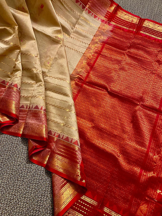 Pure Mangalagiri Kuppadam Pattu Saree