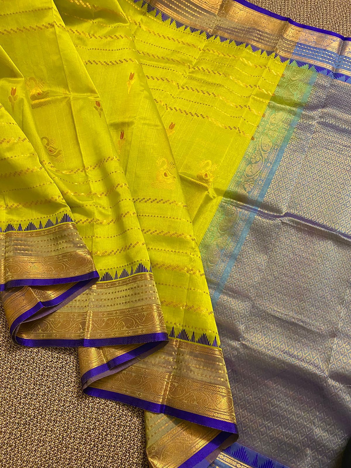 Pure Mangalagiri Kuppadam Pattu Saree