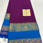 Pure mysore crepe silk 120 grm thickness saree