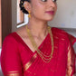 Pure mysore crepe silk butta work saree