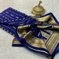 Pure mysore crepe silk butta work saree