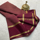Pure mysore crepe silk checked saree