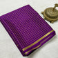 Pure mysore crepe silk checked saree