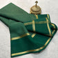 Pure mysore crepe silk checked saree