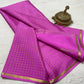 Pure mysore crepe silk checked saree