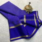 Pure mysore crepe silk checked saree