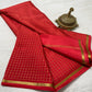 Pure mysore crepe silk checked saree