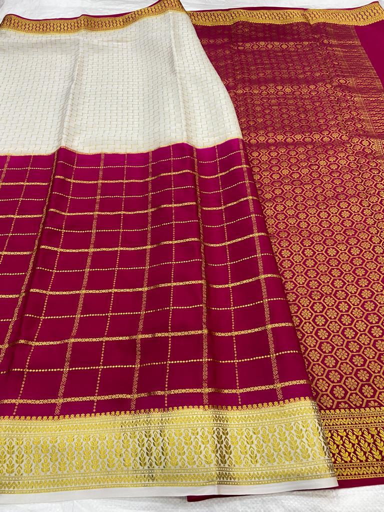 Pure Mysore Crepe Silk Saree
