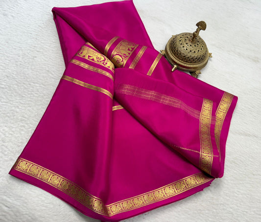 Pure mysore crepe silk saree