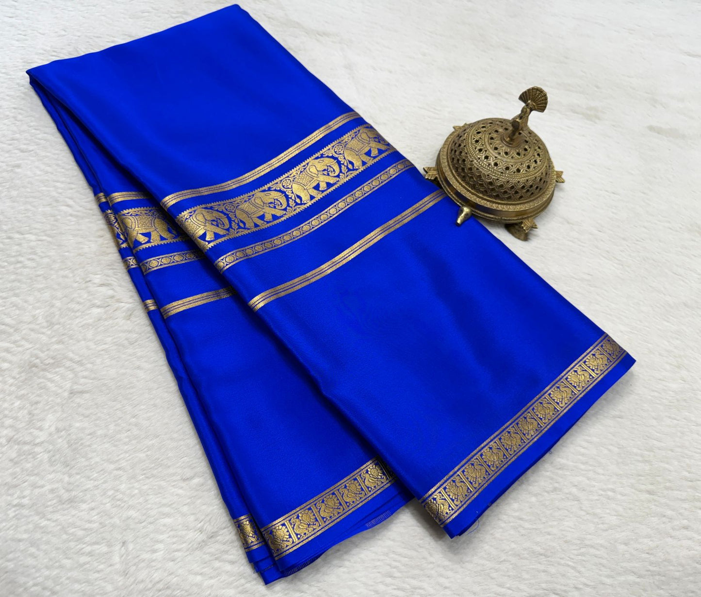 Pure mysore crepe silk saree