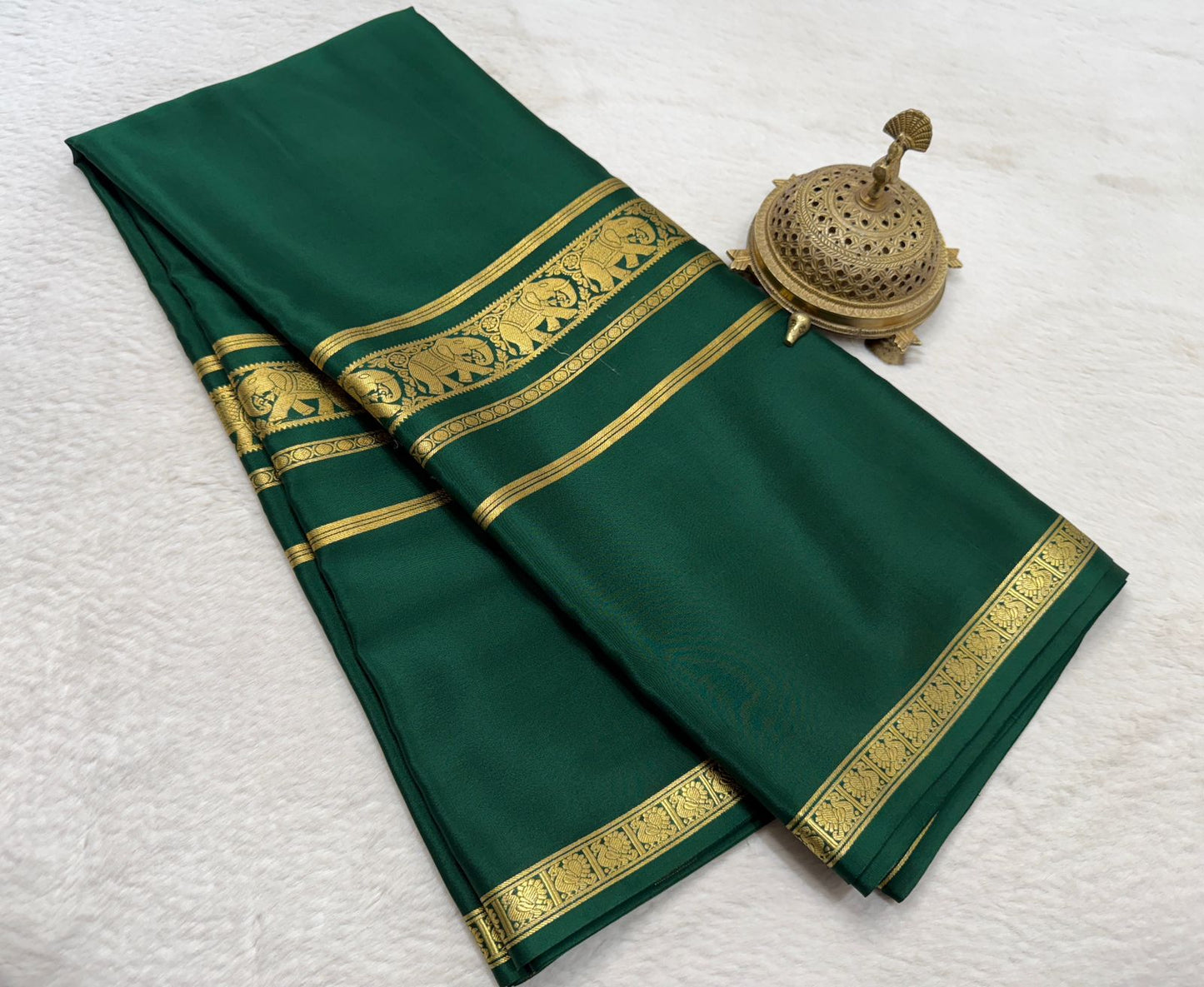 Pure mysore crepe silk saree