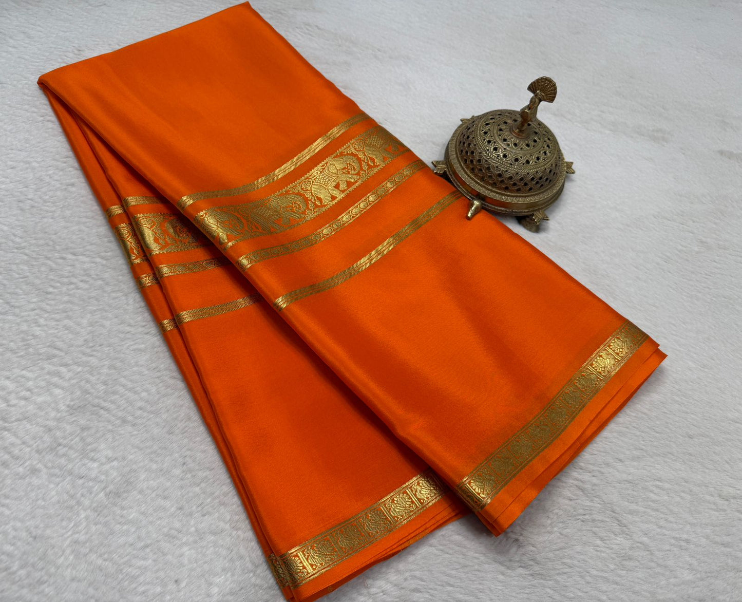 Pure mysore crepe silk saree