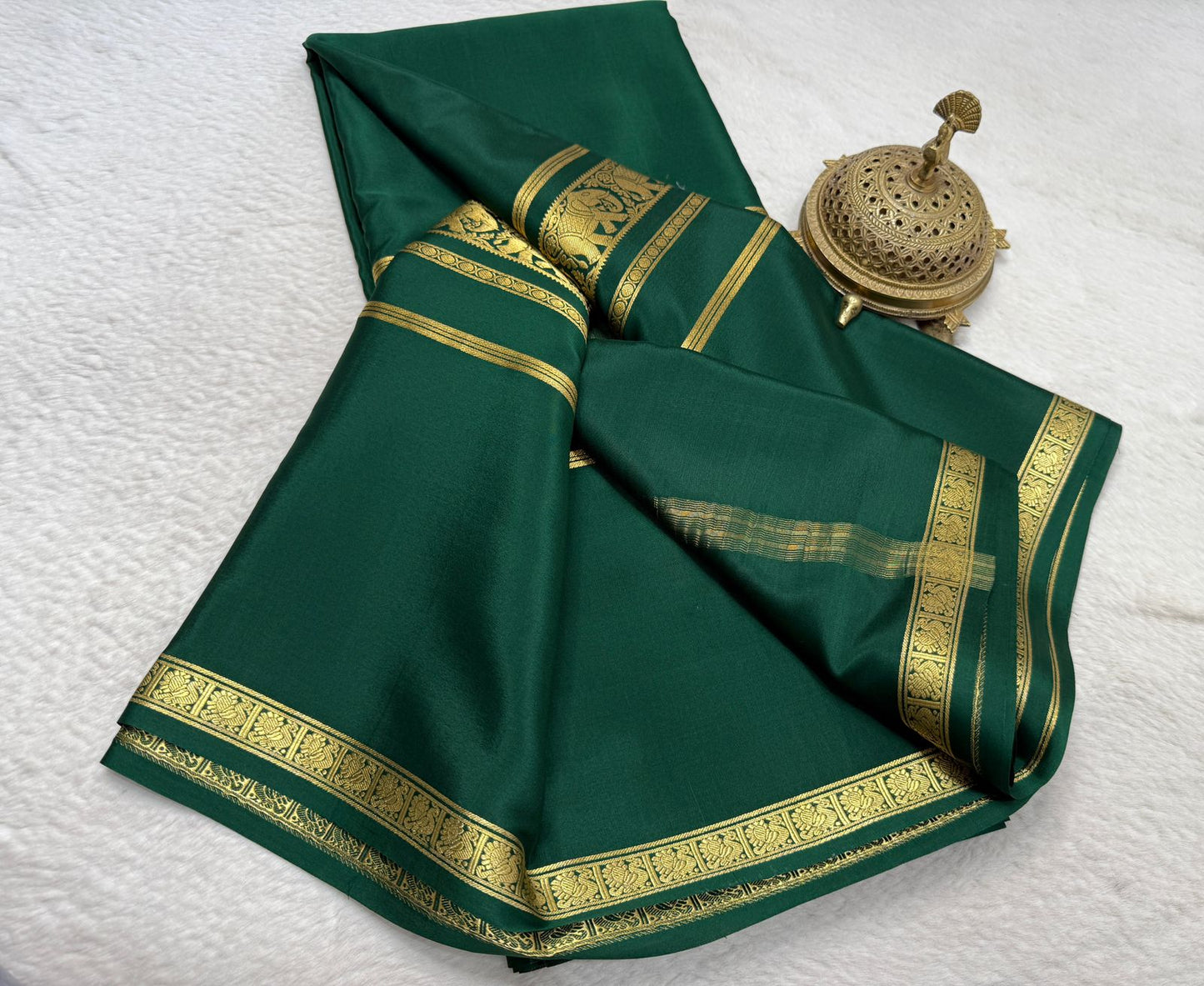 Pure mysore crepe silk saree