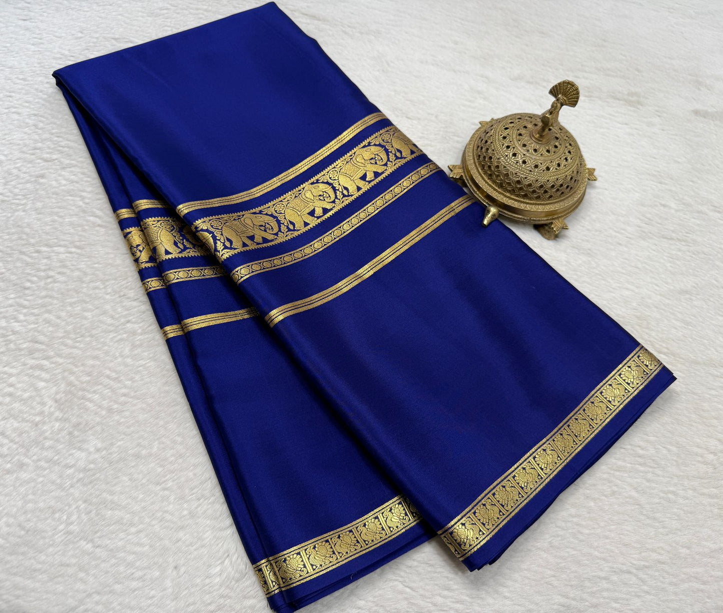 Pure mysore crepe silk saree