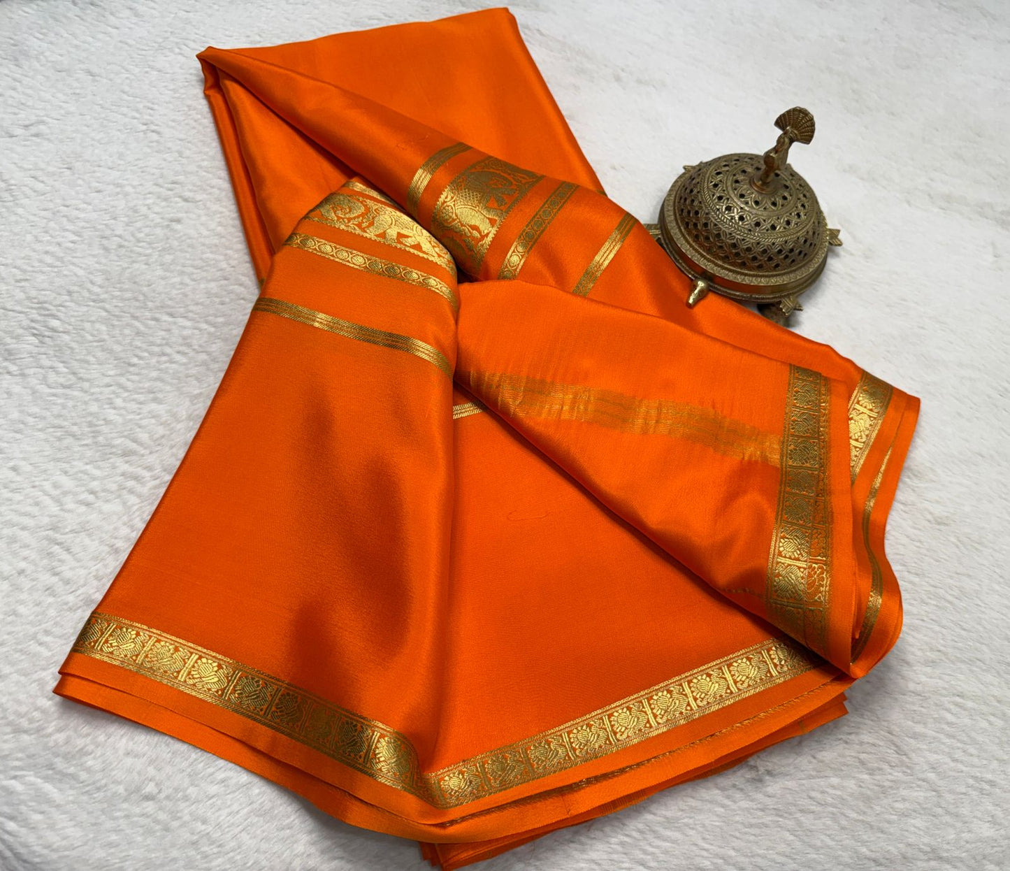 Pure mysore crepe silk saree