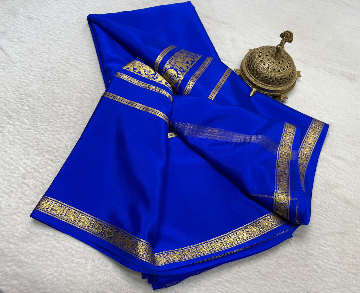 Pure mysore crepe silk saree