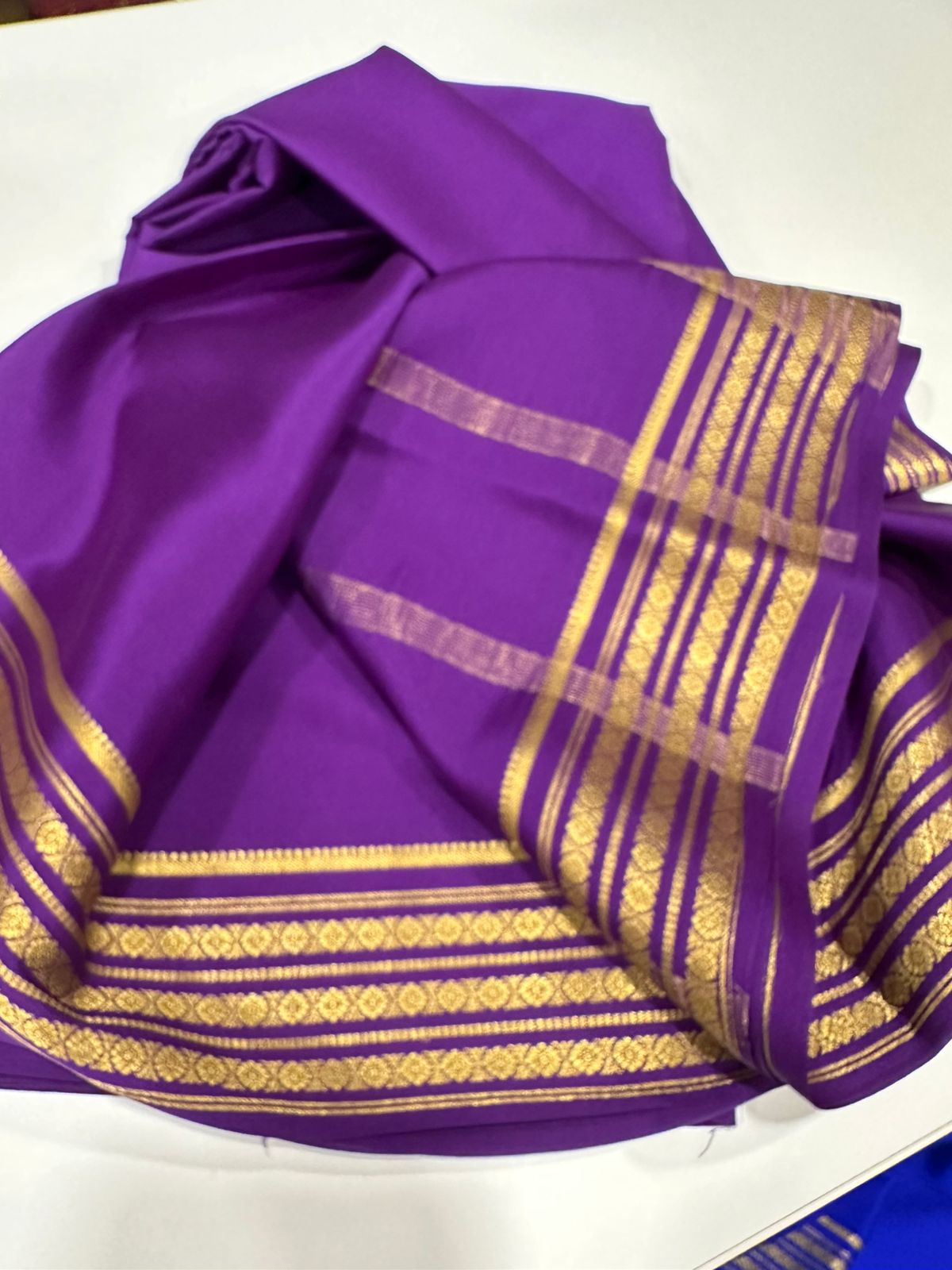 Pure mysore silk solid color saree