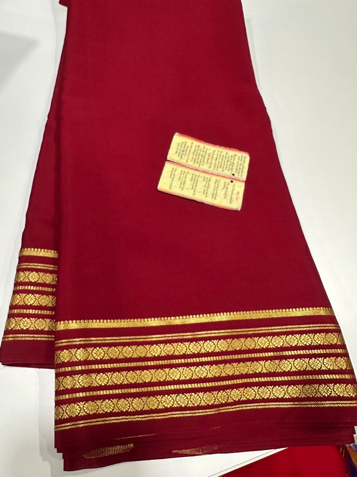 Pure mysore silk solid color saree