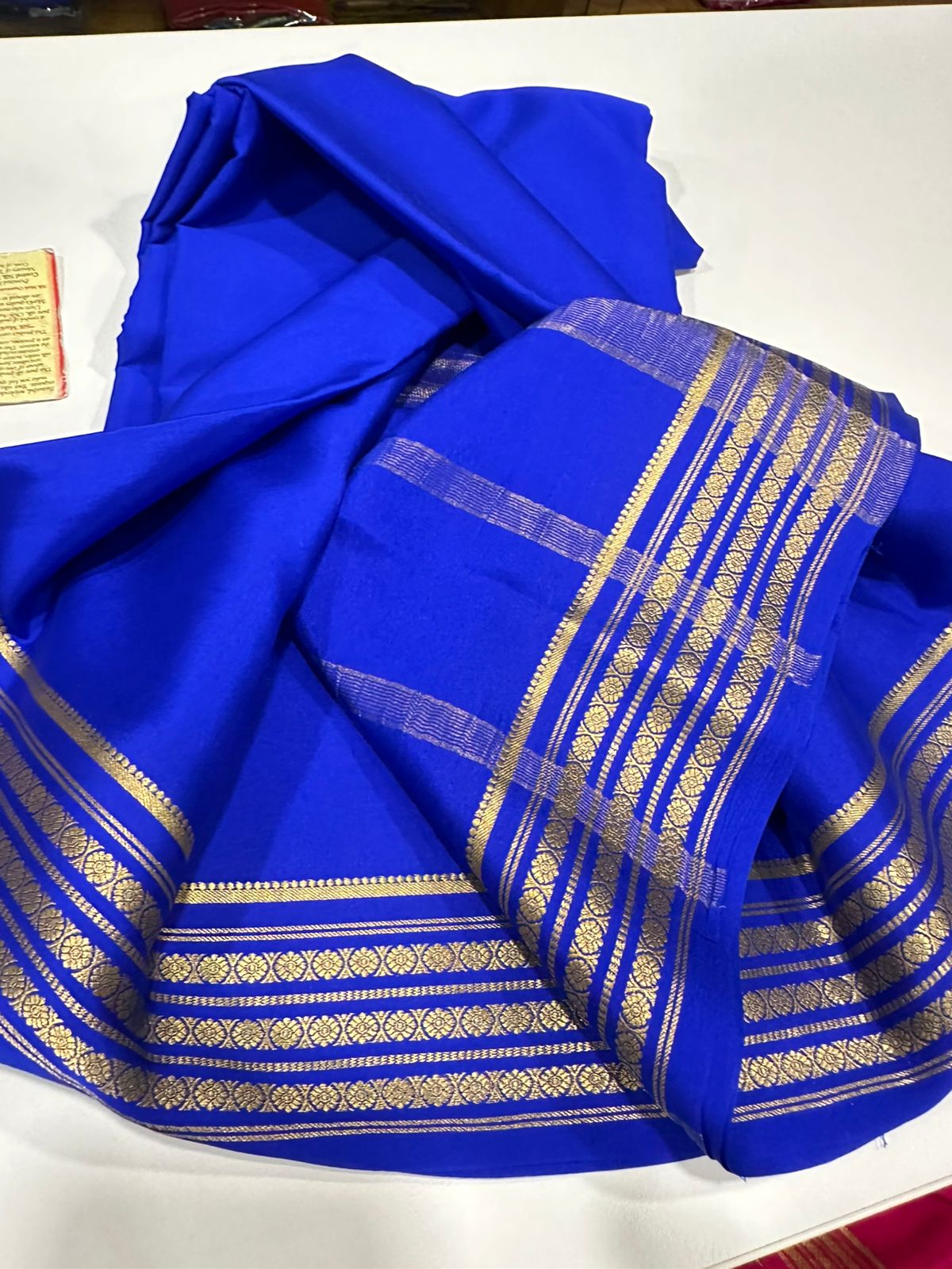 Pure mysore silk solid color saree