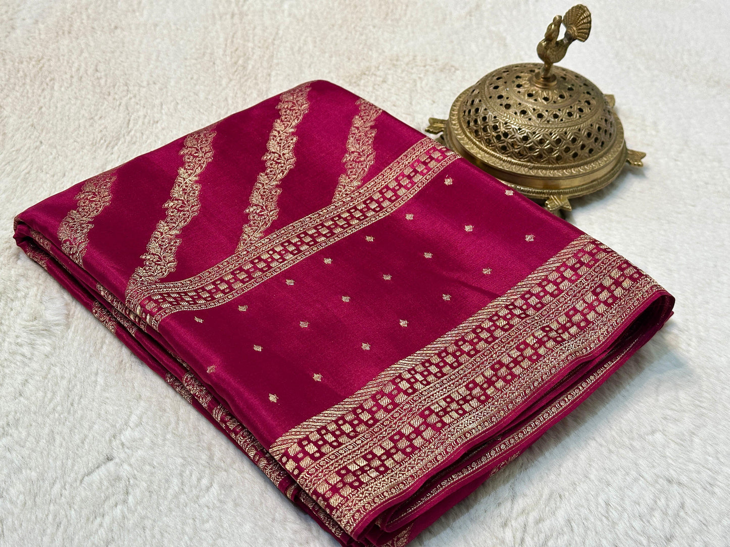 Pure Mysore Crepe Silk Saree