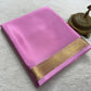 Pure Mysore Crepe Silk Small Border Saree