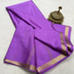 Pure Mysore Crepe Silk Small Border Saree