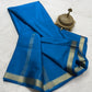 Pure Mysore Crepe Silk Small Border Saree