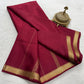 Pure Mysore Crepe Silk Small Border Saree