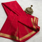 Pure Mysore Crepe Silk Small Border Saree