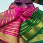 Pure mysore silk 120 gram zari lined saree