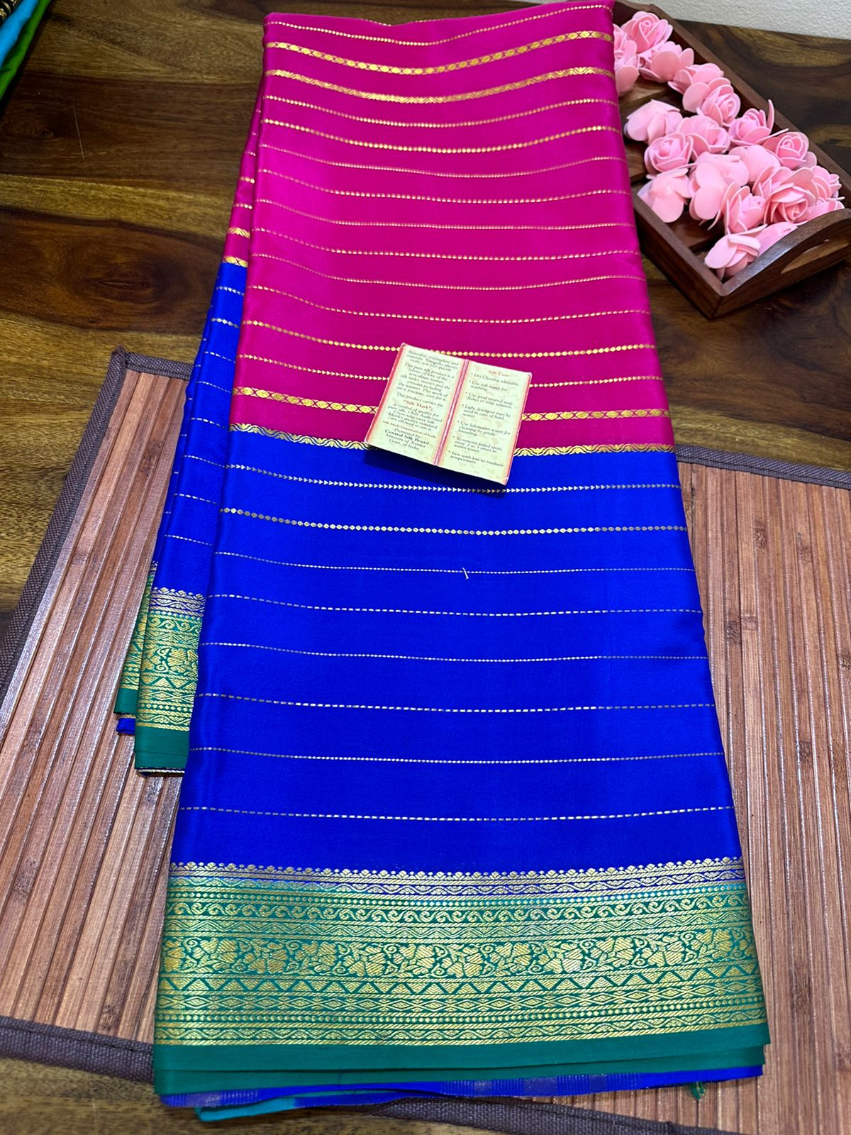 🌺🌺🌺 PURE MYSORE SILK CREPE SAREES WITH KSIC STYLE BORDER WITH CONTRAST  PALLU N BLOUSE AT JUST Price -… | Mysore silk saree, Silk sarees with  price, Silk sarees