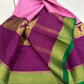 Pure mysore silk 120 grm 3 color combination saree